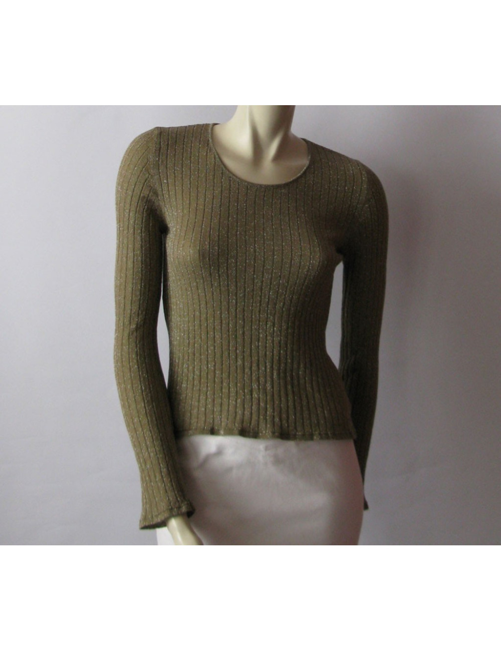 Pull CHANEL IDENTIFICATION kaki T40