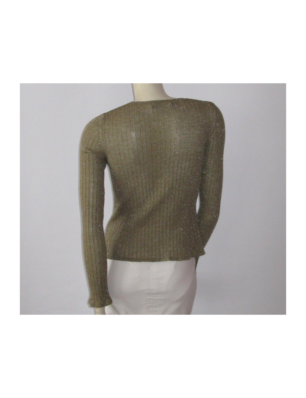 Pull CHANEL IDENTIFICATION kaki T40