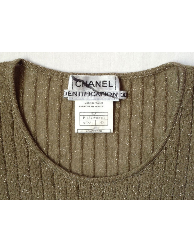 pull CHANEL vert t40
