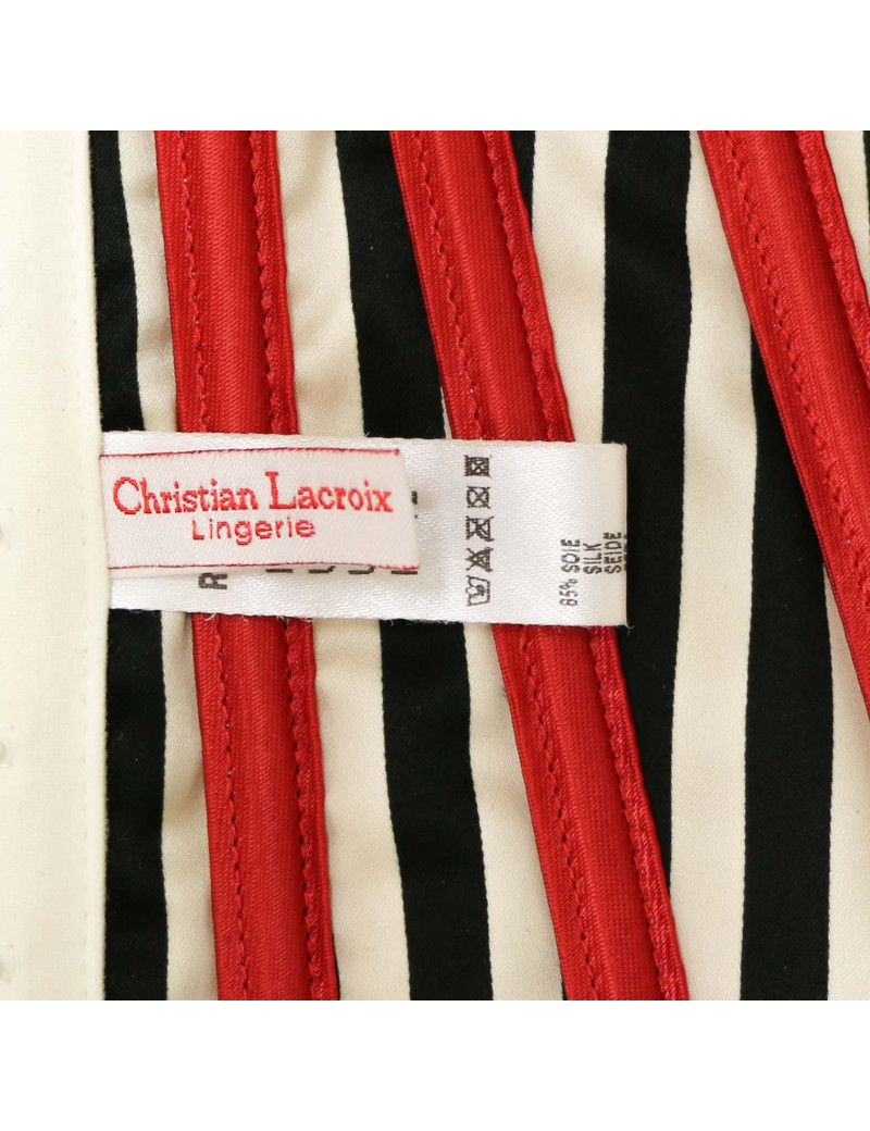 Corset T 1 CHRISTIAN LACROIX en soie Vintage 