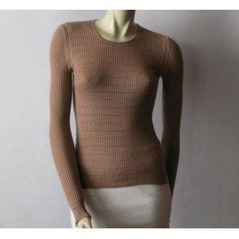 Old CHANEL cashmere and silk sweater pink T36Fr