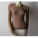 Old CHANEL cashmere and silk sweater pink T36Fr