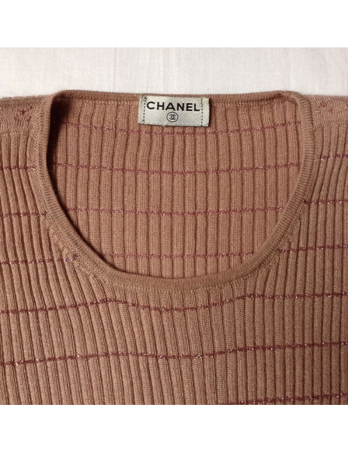 pull CHANEL vieux rose 
