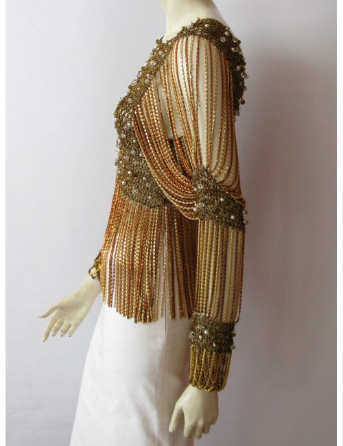 Gilet LORRIS AZZARO vintage couture 