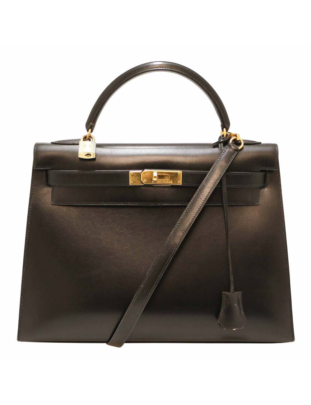 Kelly 32 HERMES sellier noir
