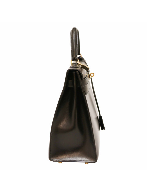 Kelly 32 HERMES sellier noir