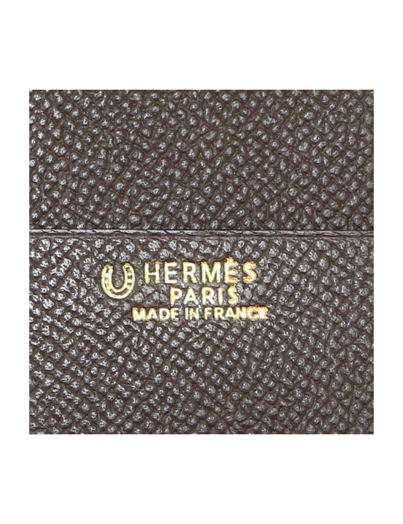 Couverture d'agenda HERMES GM marron