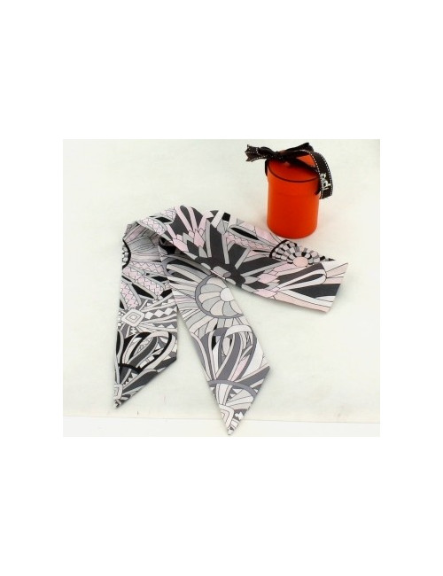 Twilly HERMES en soie  imprimée