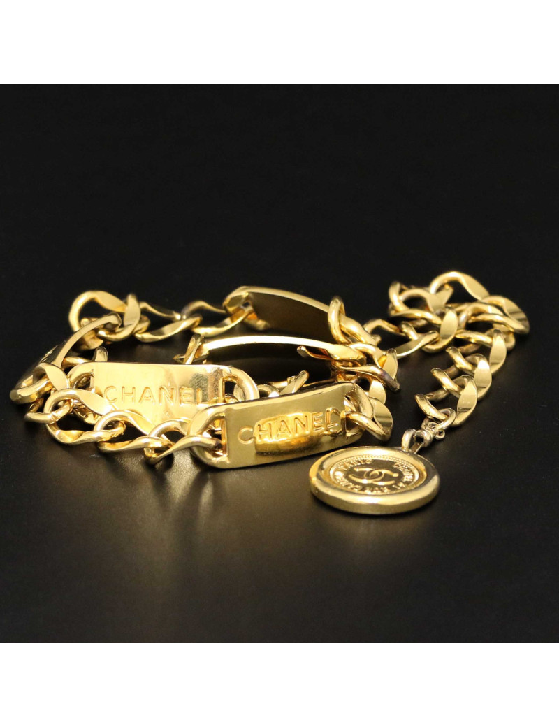 Ceinture CHANEL Vintage dorée