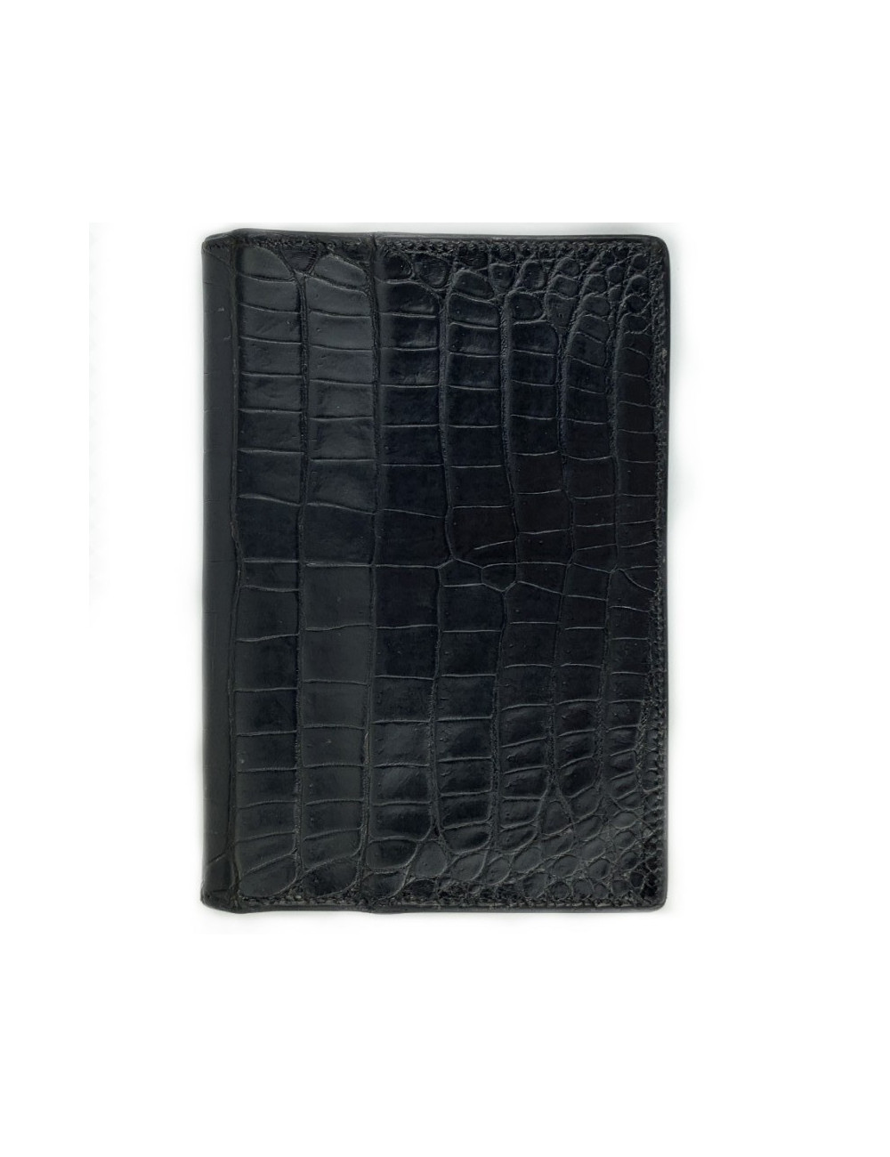 Porte repertoire HERMES crocodile porosus noir