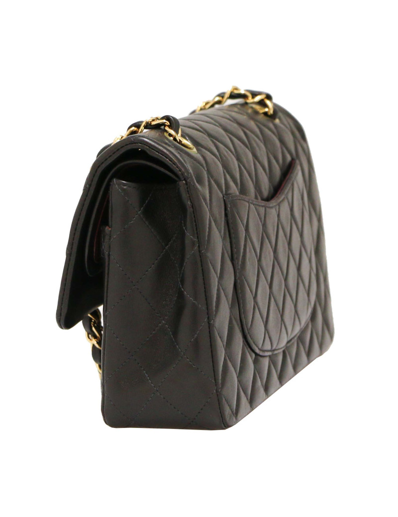 Sac classique CHANEL double flap noir