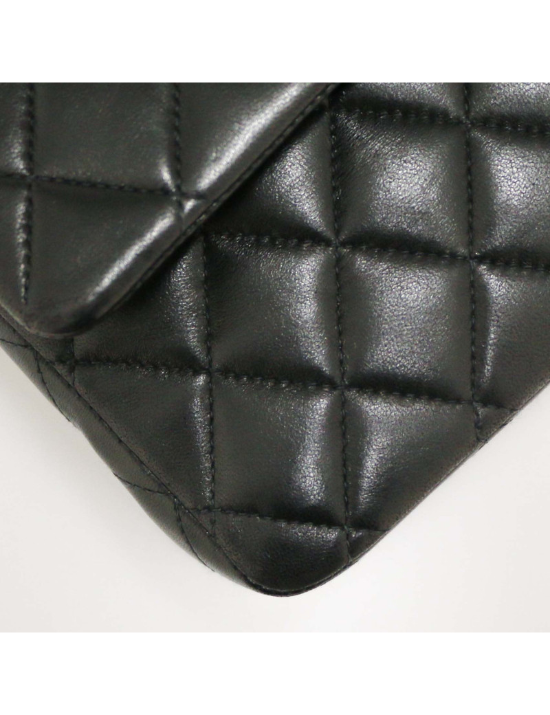 Sac classique CHANEL double flap noir