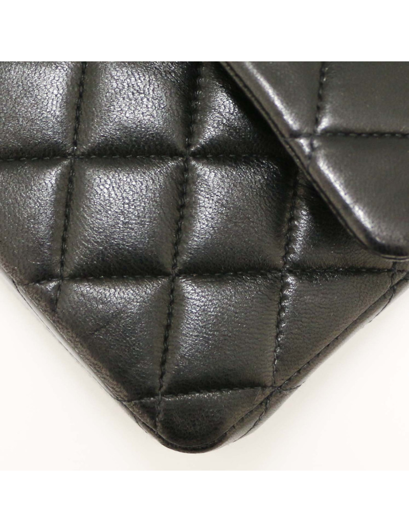 Sac classique CHANEL double flap noir
