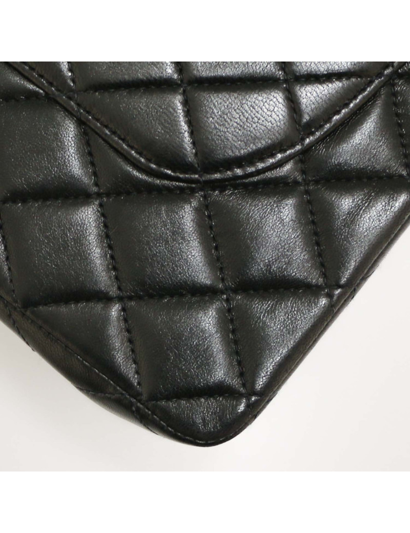Sac classique CHANEL double flap noir