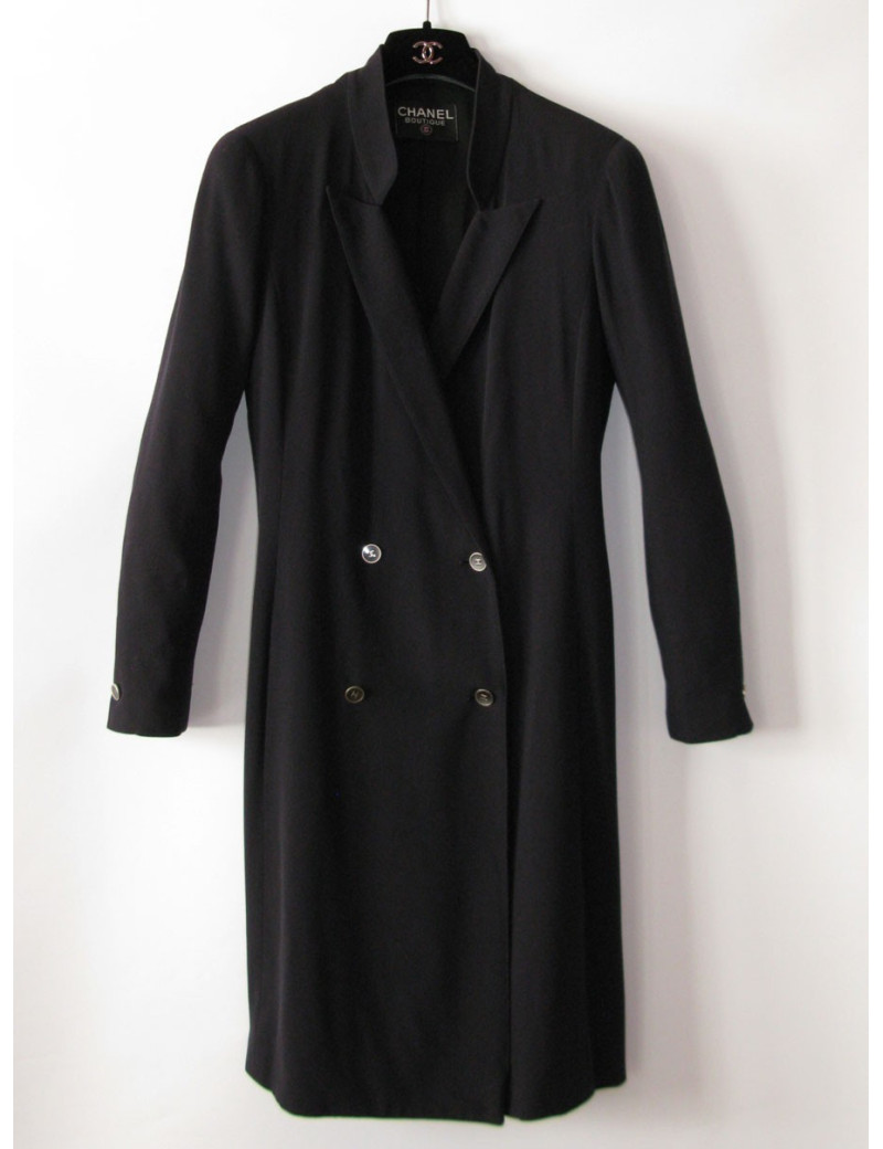 Manteau CHANEL bleu T42Fr