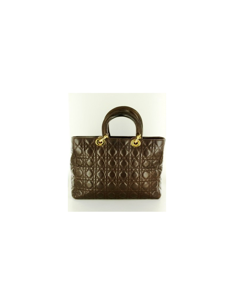 Sac Lady DIOR marron MM