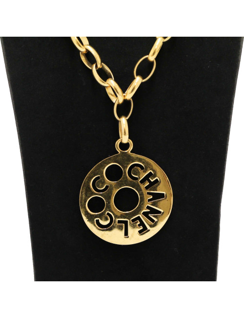 Collier Coco CHANEL vintage doré