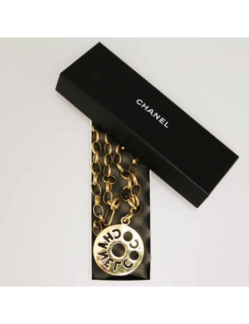 Collier Coco CHANEL vintage doré