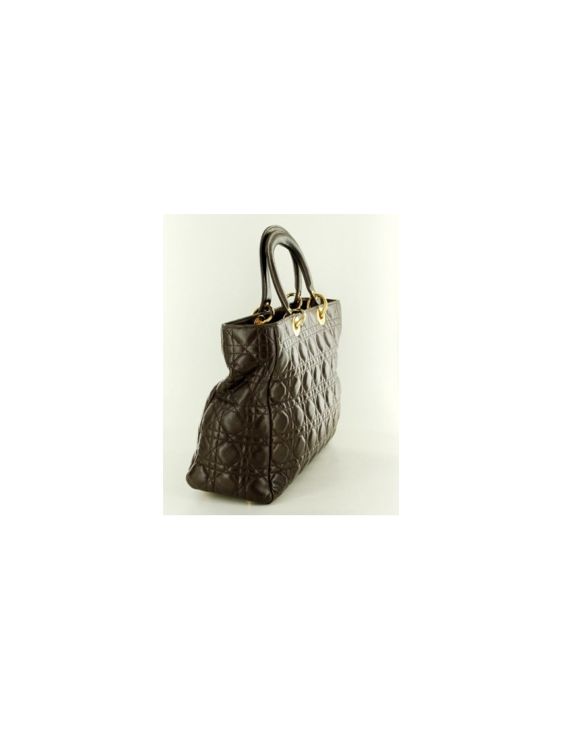 Sac Lady DIOR marron MM