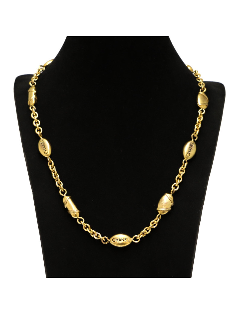 Sautoir CHANEL doré vintage