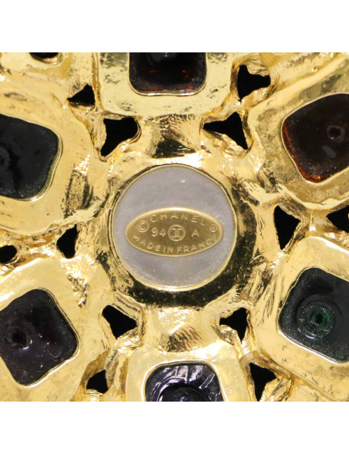 Sautoir pendentif CHANEL 1994 pâte de verre