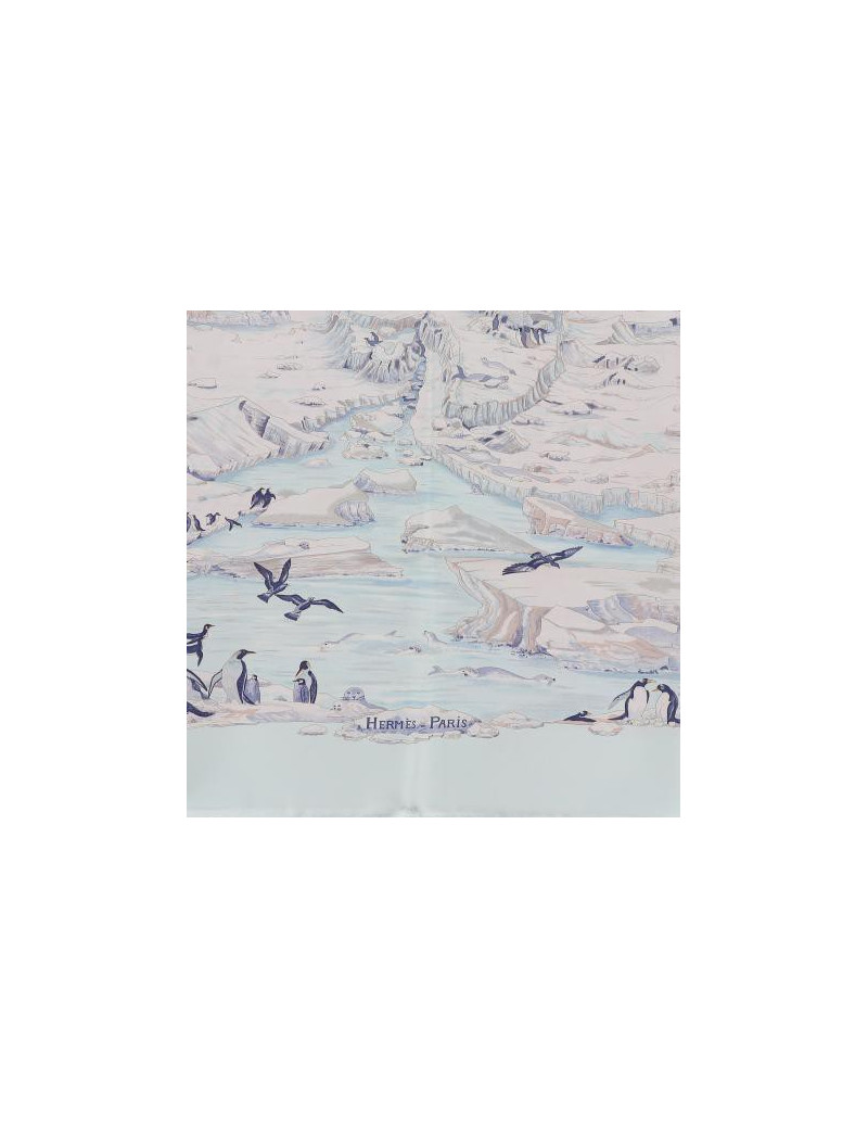 Carré 100 % soie HERMES Hommage à l'explorateur Sir Ernest Shackleton