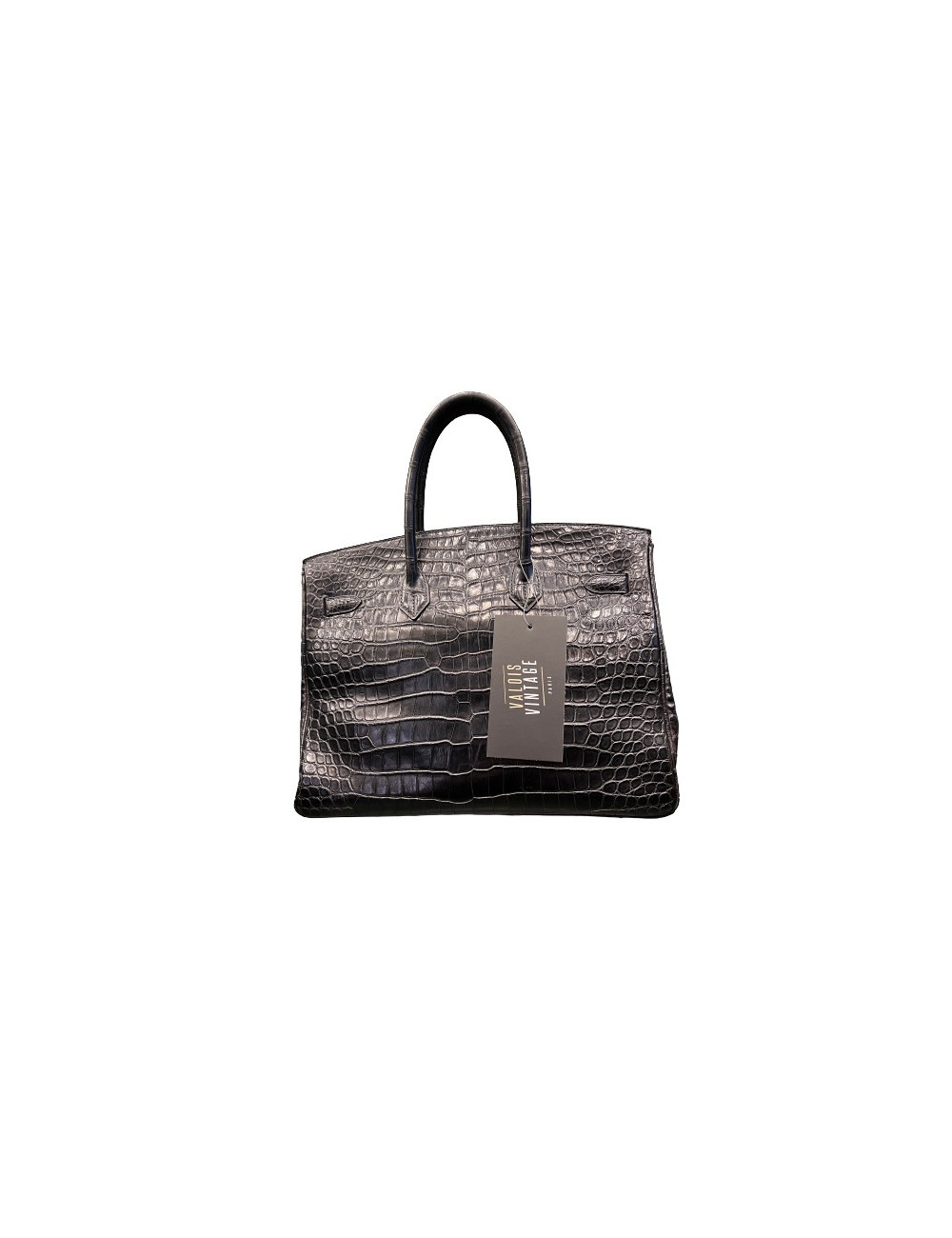 Birkin 35 HERMES porosus noir