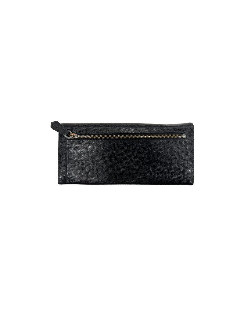 Portefeuille PRADA Saffiano noir