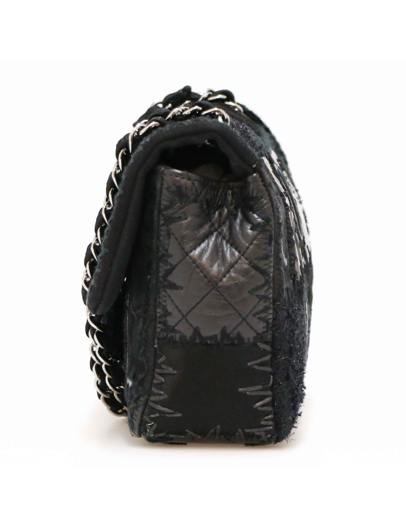 Sac Classique CHANEL patchwork noir