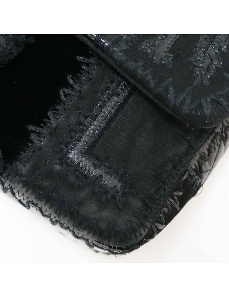 Sac Classique CHANEL patchwork noir