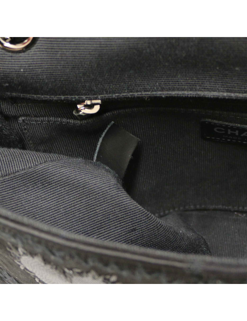 Sac Classique CHANEL patchwork noir