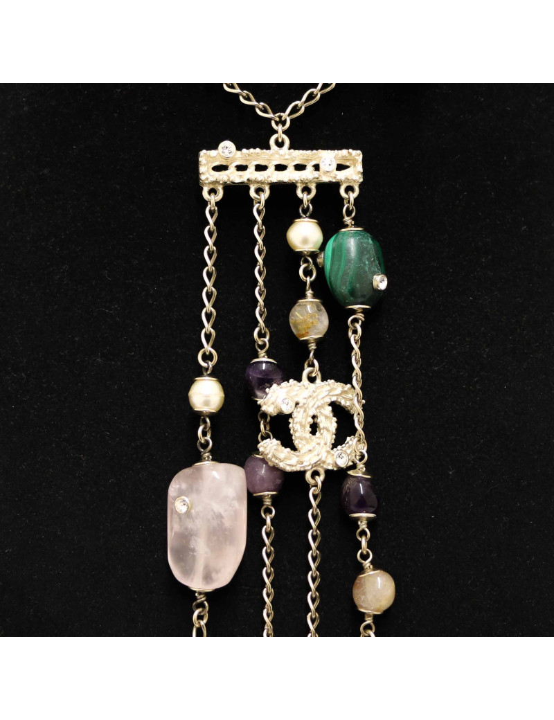Collier CHANEL pierres perles