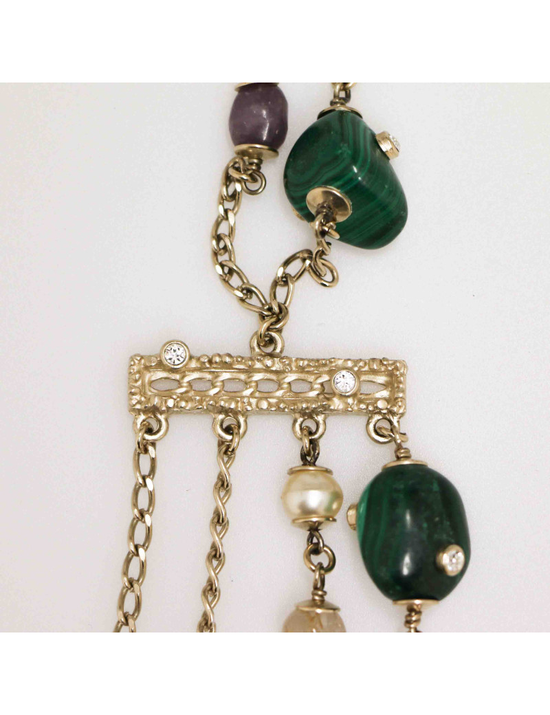 Collier CHANEL pierres perles