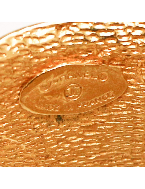 Manchette vintage CHANEL dorée