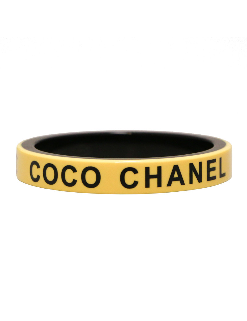 Bracelet rigide CHANEL COCO jaune