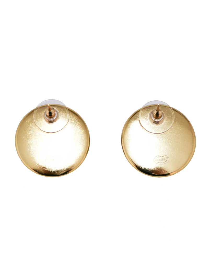 Clous CHANEL ronds CC bleus