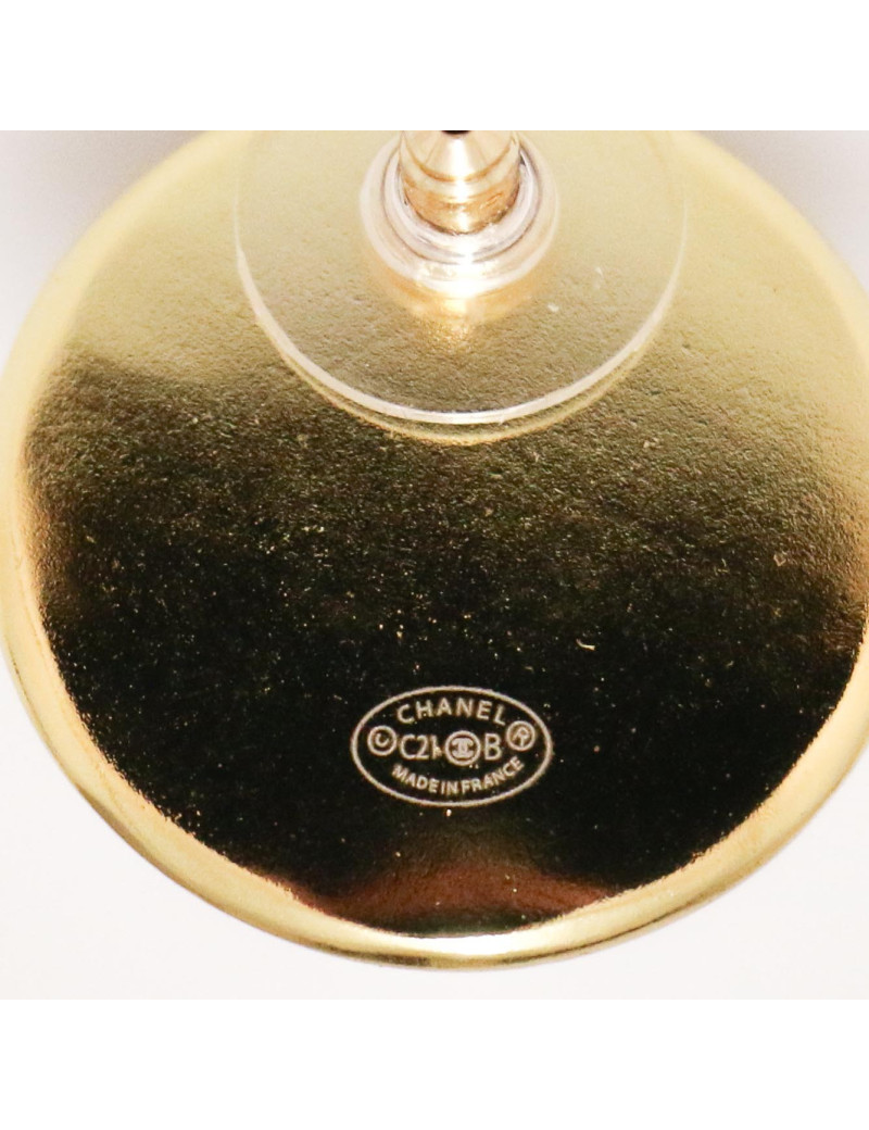 Clous CHANEL ronds CC bleus
