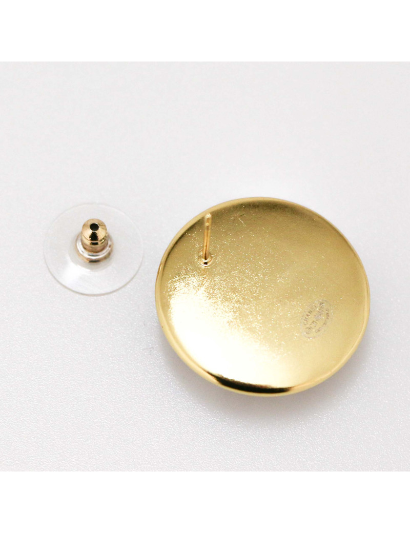 Clous CHANEL ronds CC bleus