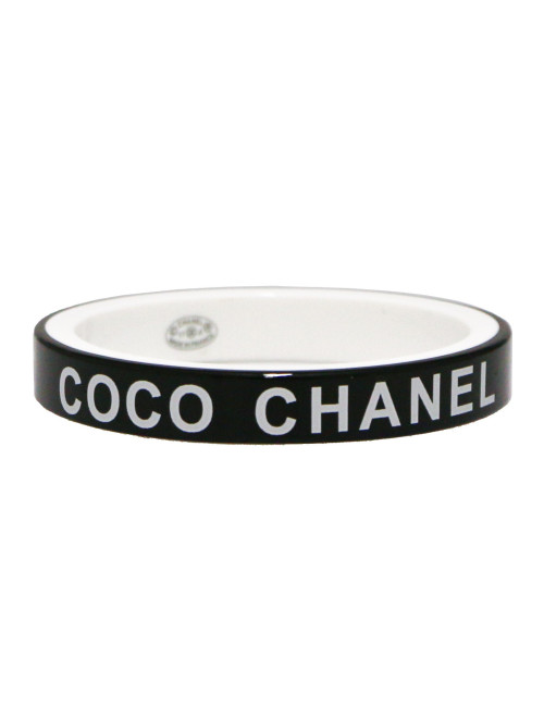 Bracelet CHANEL rigide COCO noir