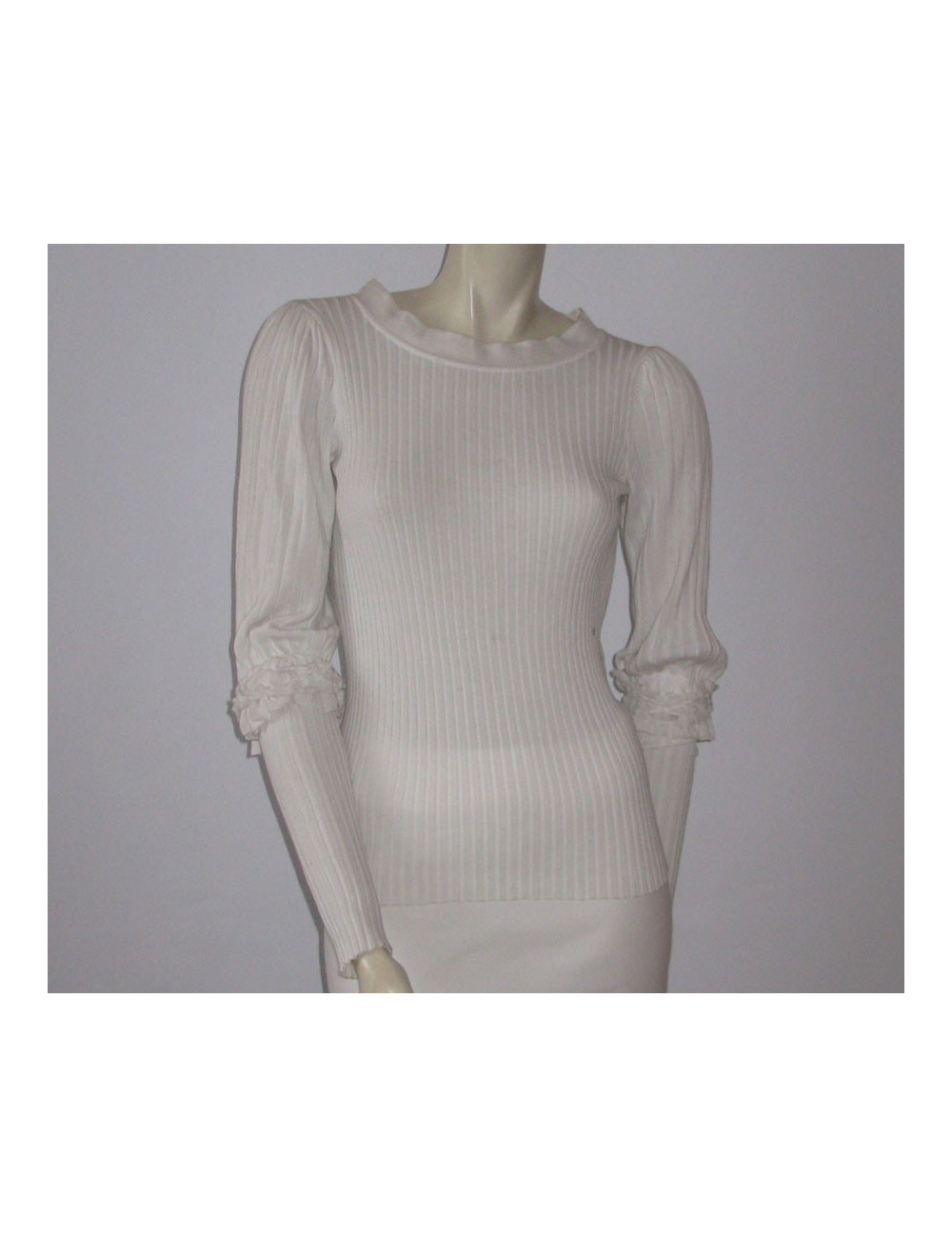 Pull CHANEL  blanc  T 40
