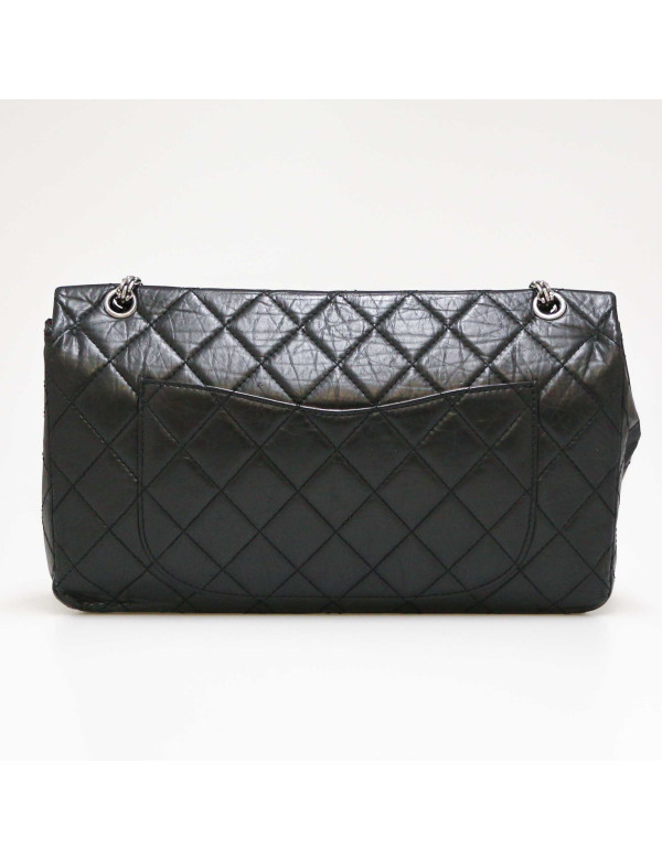 Maxi sac 2.55 CHANEL veau vieilli noir 2