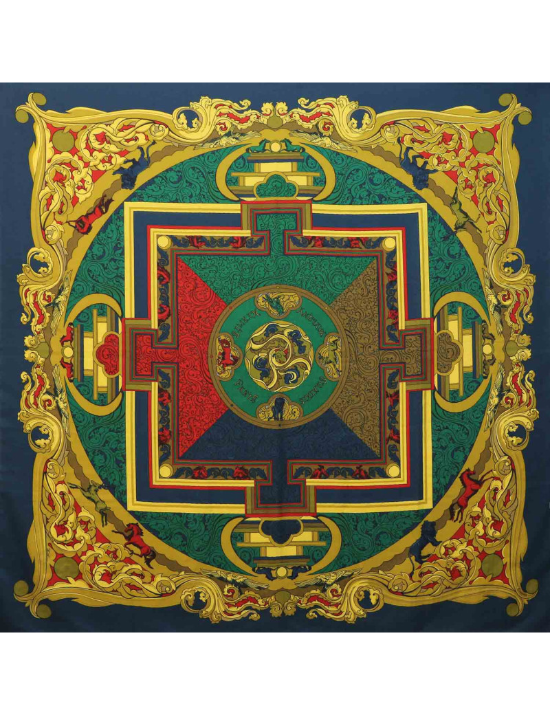 Châle HERMES Animaux solaires cachemire