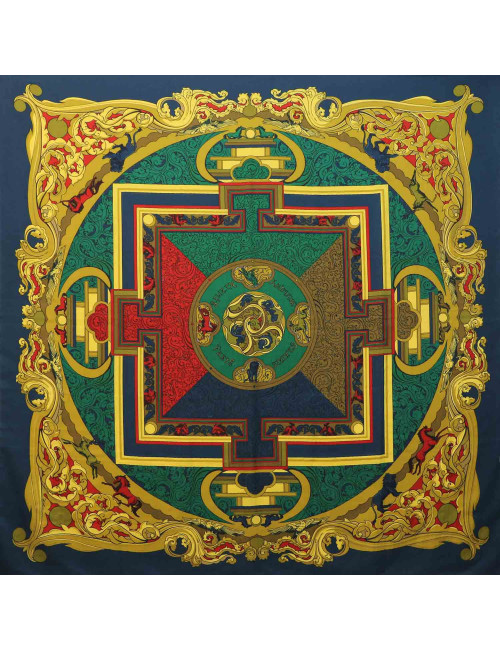 Châle HERMES Animaux solaires cachemire