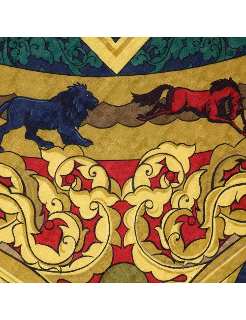 Châle HERMES Animaux solaires cachemire