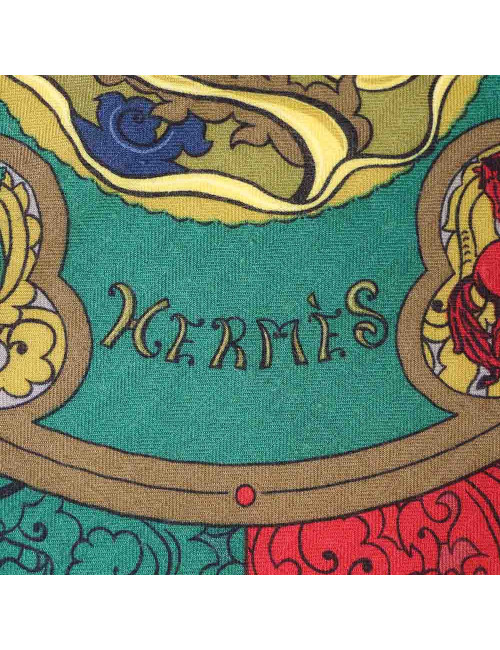 Châle HERMES Animaux solaires cachemire