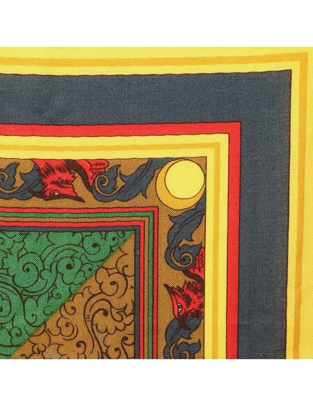 Châle HERMES Animaux solaires cachemire