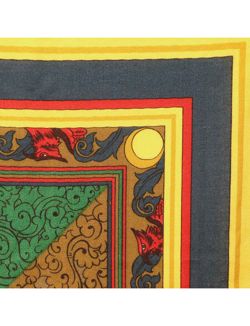 Châle HERMES Animaux solaires cachemire