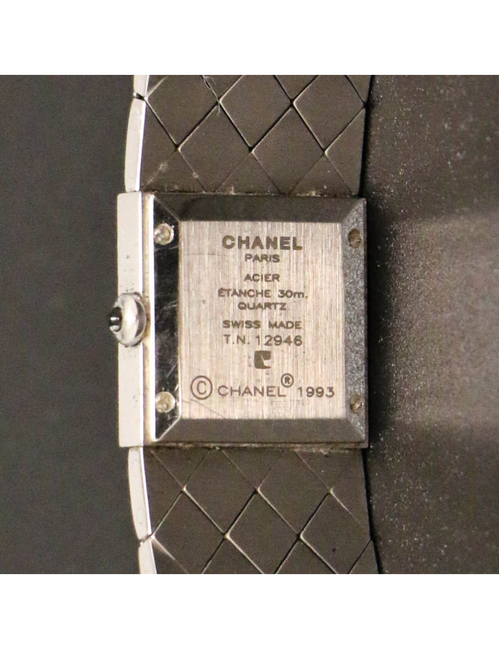CHANEL steel and diamonds watch
