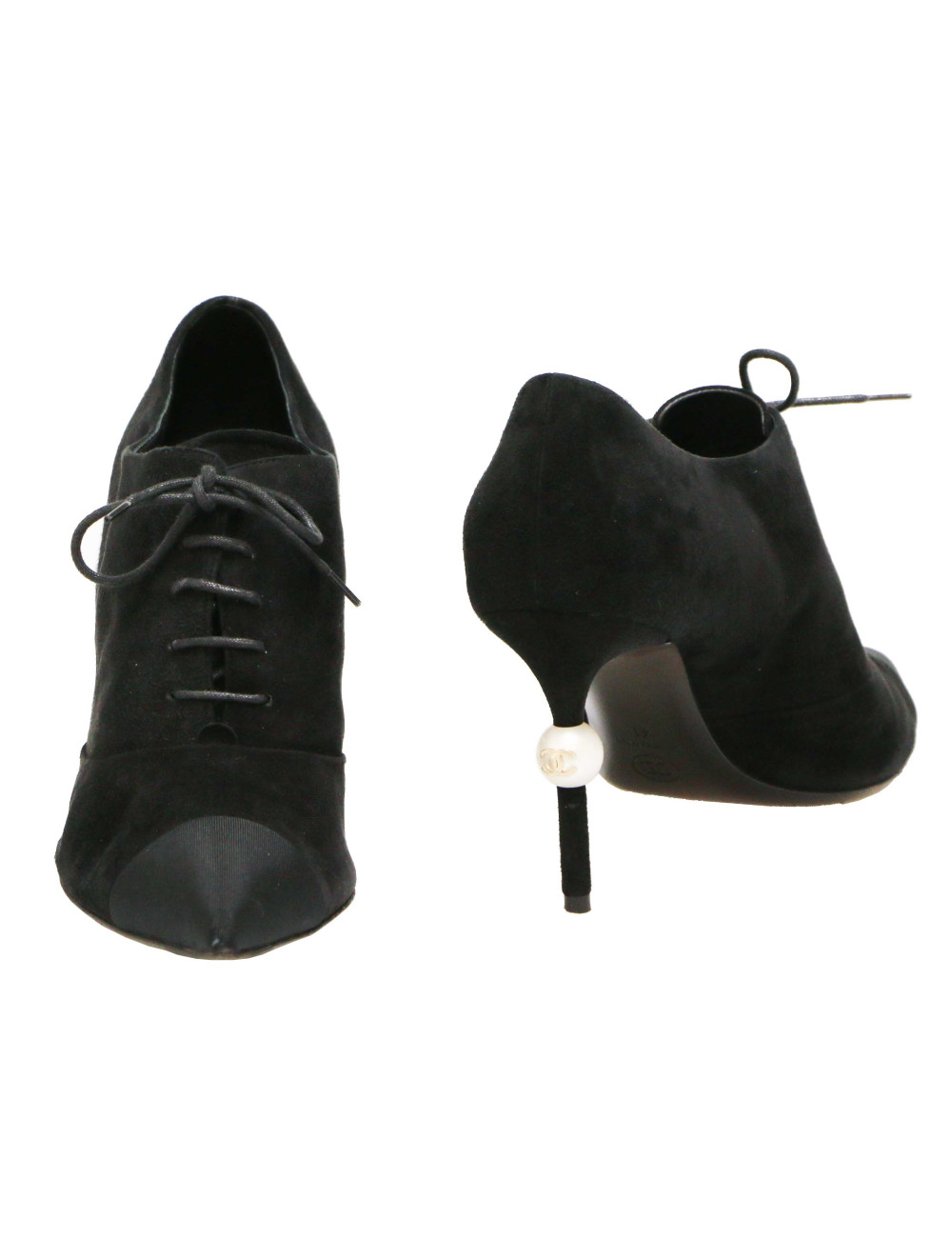 Escarpins T41 CHANEL daim 