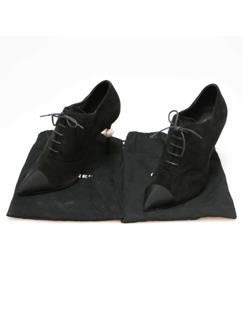 Escarpins T41 CHANEL daim 